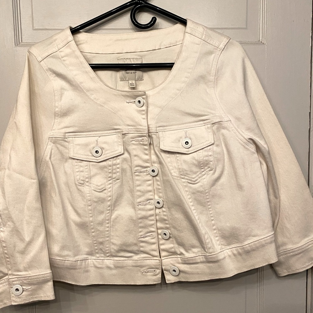 Torrid cropped denim jacket